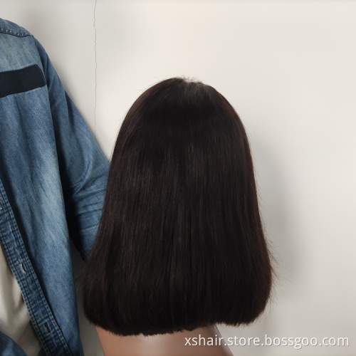 Factory Price Bob Style Short Wig Brazilian Lace Front Wig Virgin Human Hair Bob Wigs For Black Women